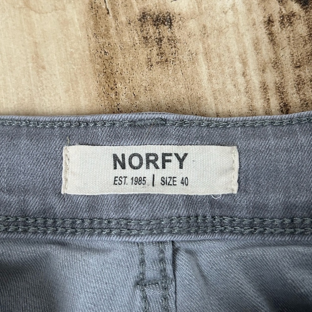 Norfy Grey Faded Jean Shorts - Picture 8 of 11
